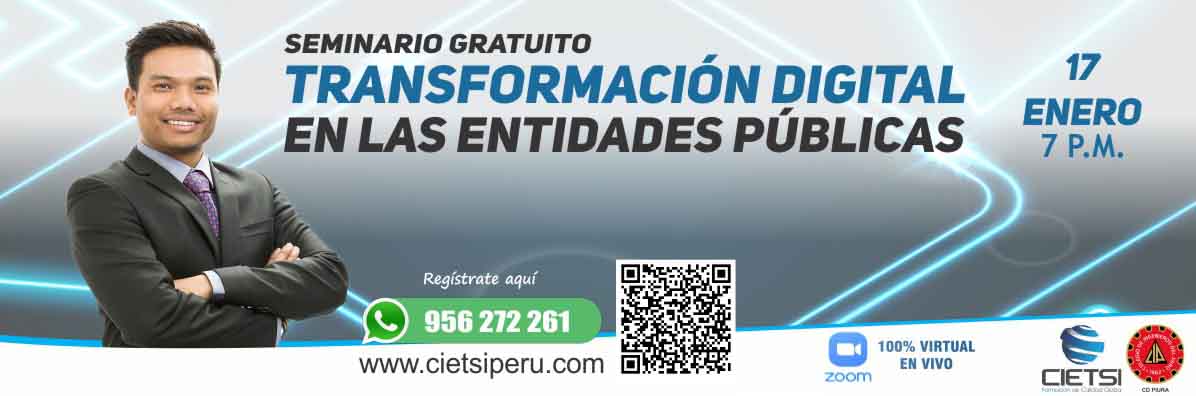 seminario gratuito transformaciOn digital en las entidades pUblicas 2024